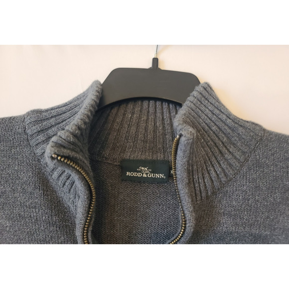 Rodd and Gunn Merrick Bay Gray Cotton Mens Sweater XL - Picture 5 of 8